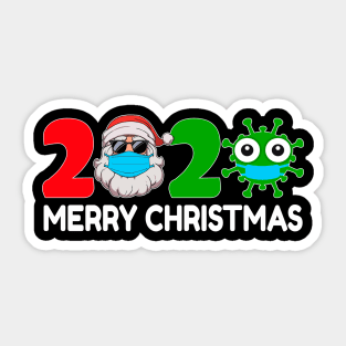 Quarantine Merry Christmas 2020 Perfect Pajamas Family Gifts Sticker